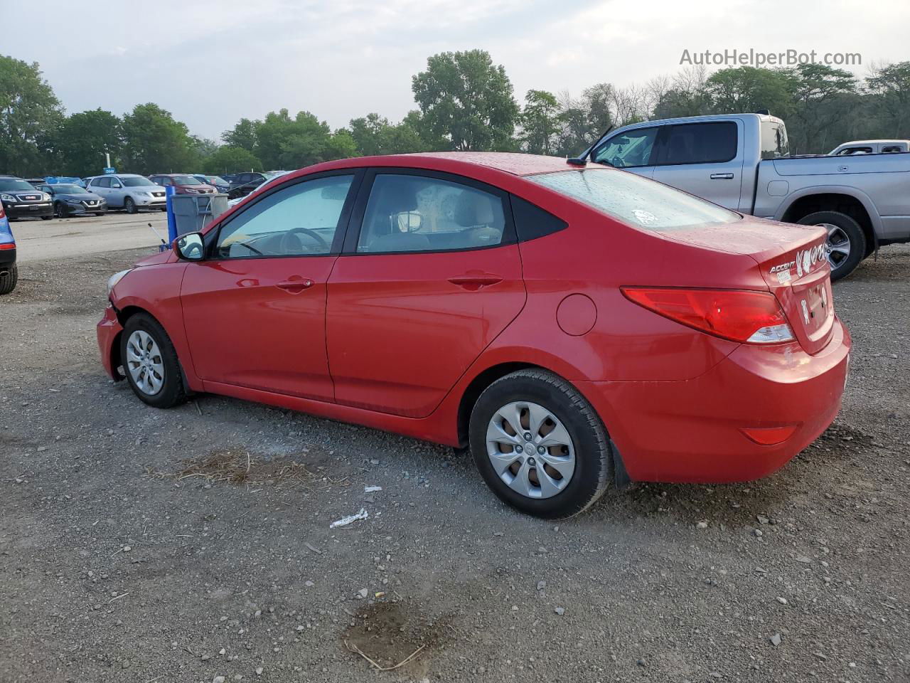 2015 Hyundai Accent Gls Red vin: KMHCT4AEXFU933262