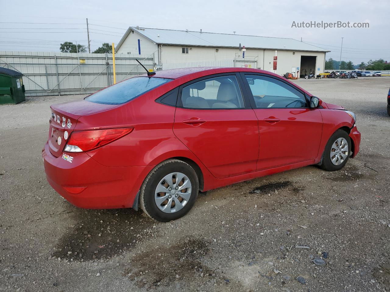 2015 Hyundai Accent Gls Red vin: KMHCT4AEXFU933262