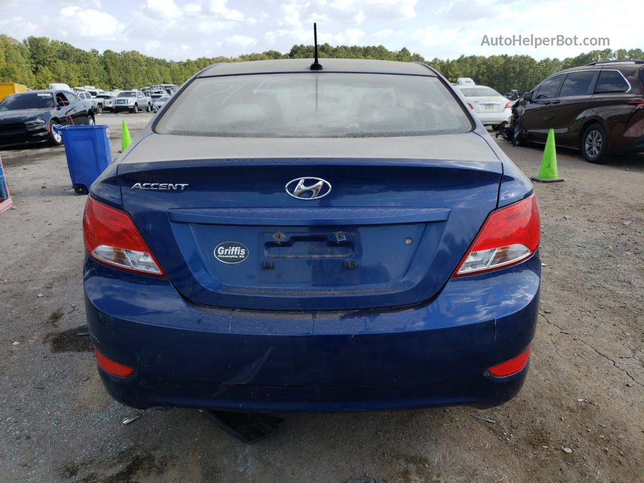 2016 Hyundai Accent Se Blue vin: KMHCT4AEXGU002729