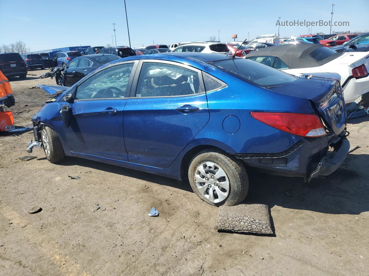 2016 Hyundai Accent Se Blue vin: KMHCT4AEXGU058735