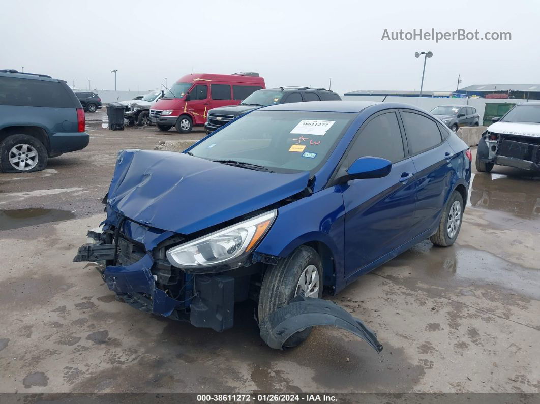 2016 Hyundai Accent Se Синий vin: KMHCT4AEXGU071954