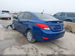 2016 Hyundai Accent Se Синий vin: KMHCT4AEXGU071954