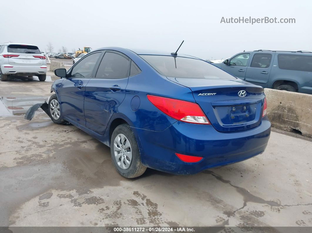 2016 Hyundai Accent Se Синий vin: KMHCT4AEXGU071954