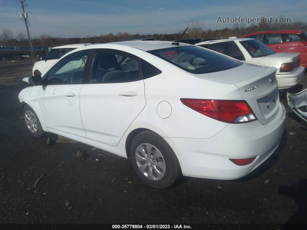 2016 Hyundai Accent Se White vin: KMHCT4AEXGU072117