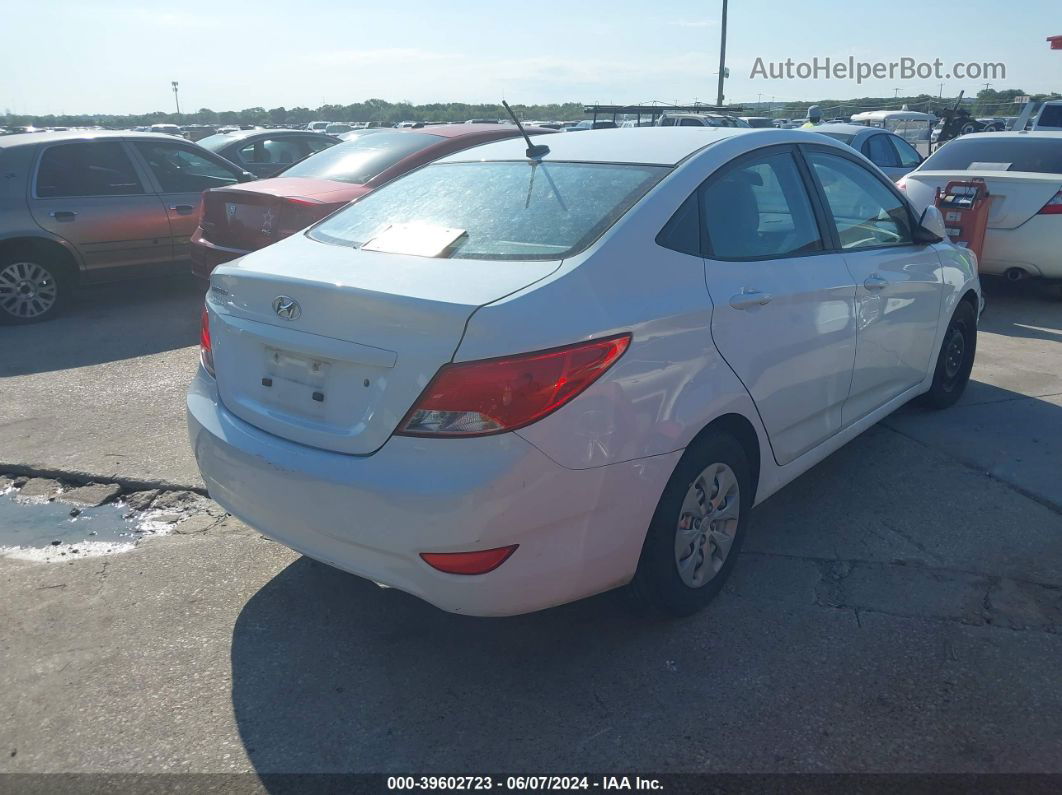 2016 Hyundai Accent Se White vin: KMHCT4AEXGU072196