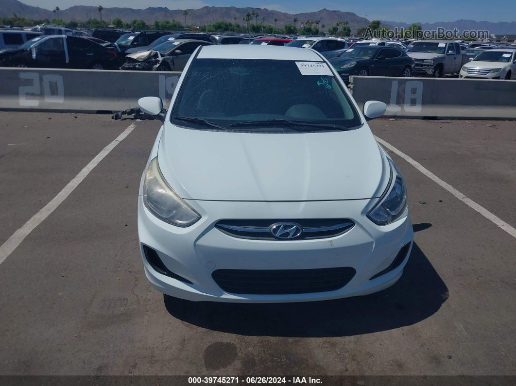 2016 Hyundai Accent Se White vin: KMHCT4AEXGU075793