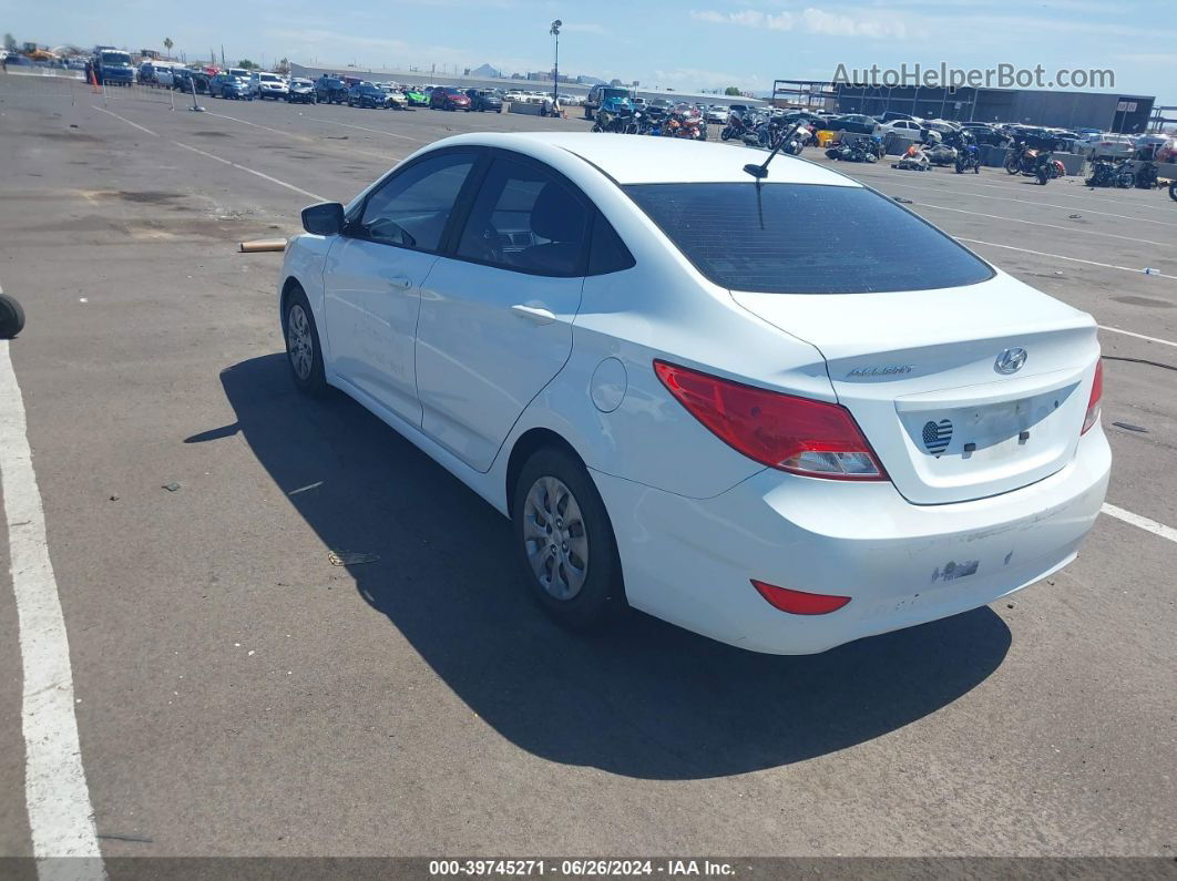 2016 Hyundai Accent Se White vin: KMHCT4AEXGU075793