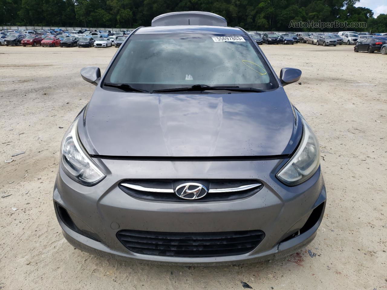 2016 Hyundai Accent Se Gray vin: KMHCT4AEXGU090617