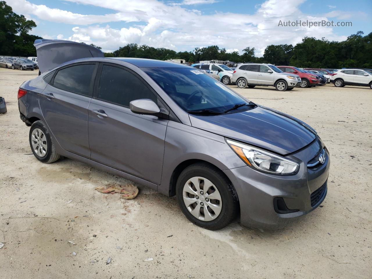 2016 Hyundai Accent Se Gray vin: KMHCT4AEXGU090617