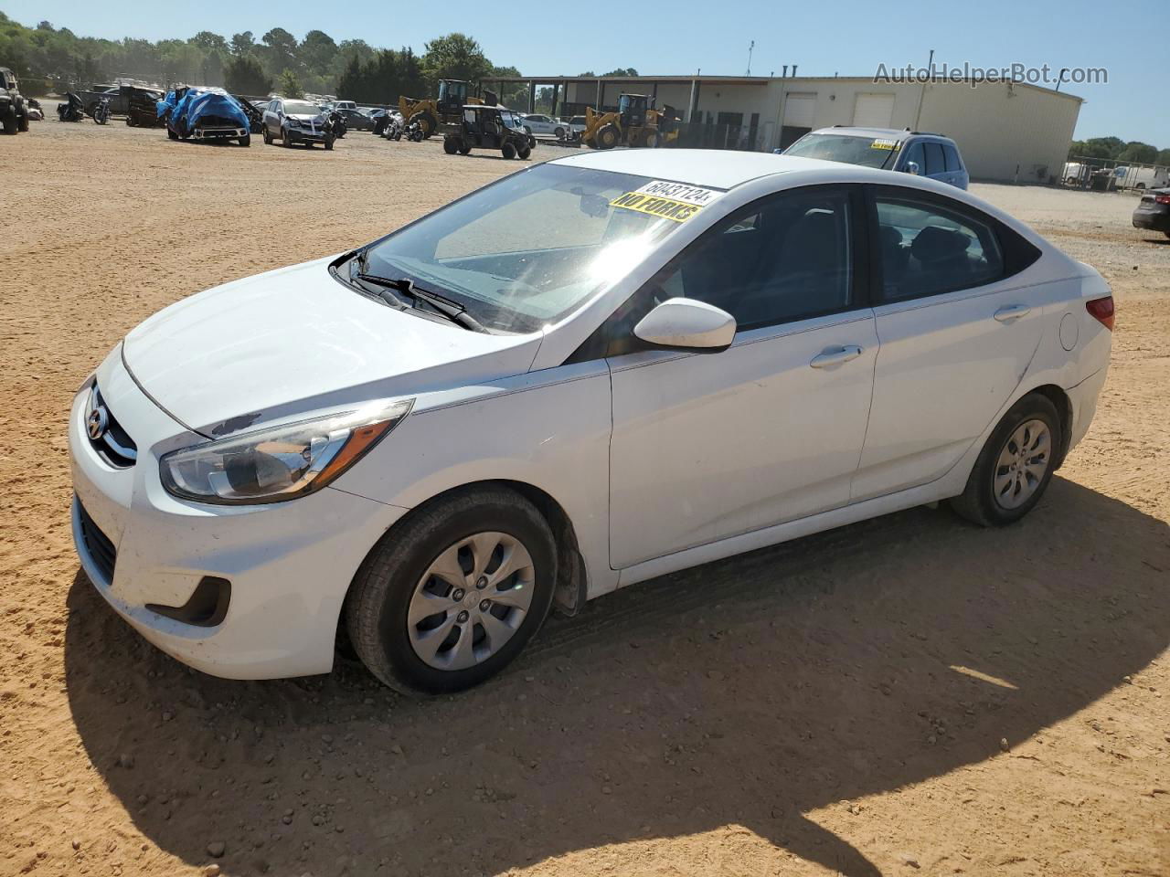 2016 Hyundai Accent Se White vin: KMHCT4AEXGU092156