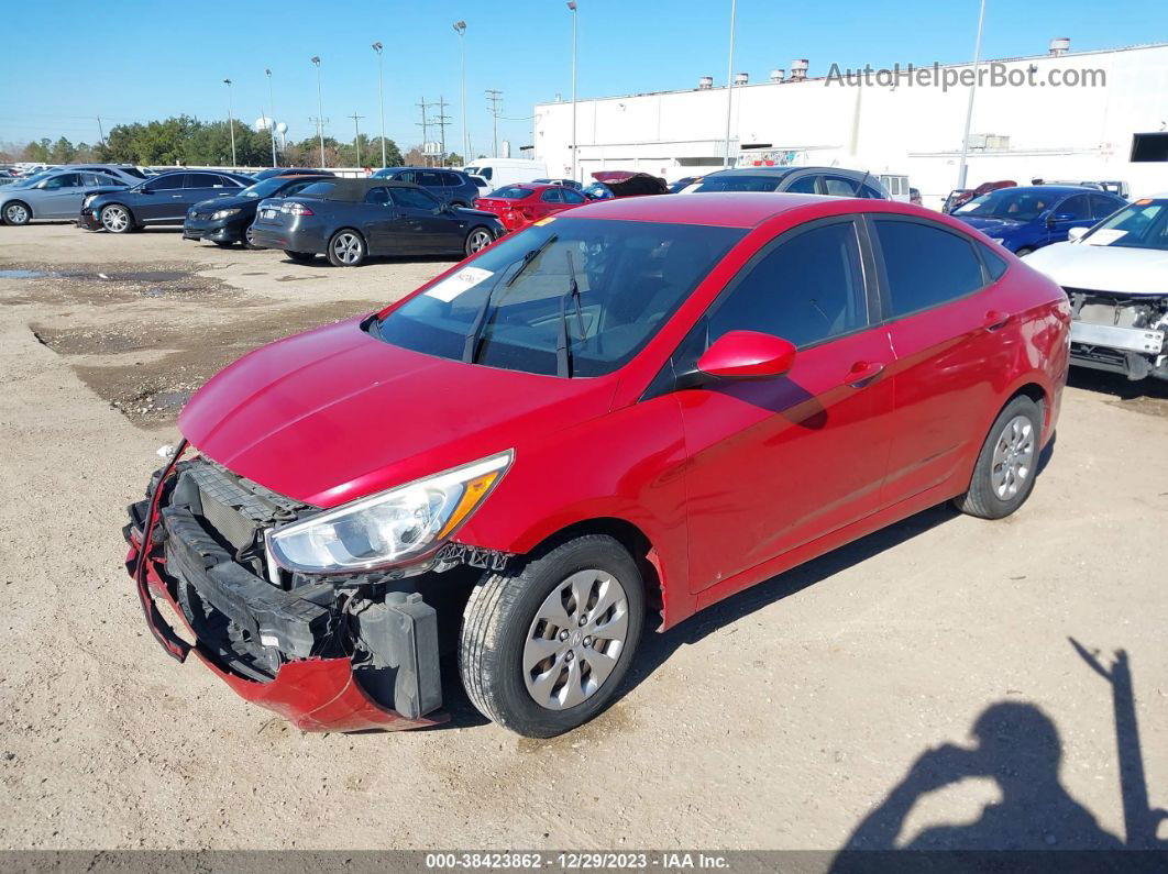 2016 Hyundai Accent Se Red vin: KMHCT4AEXGU095316