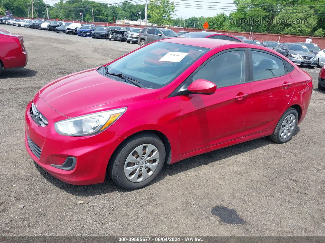 2016 Hyundai Accent Se Red vin: KMHCT4AEXGU097809