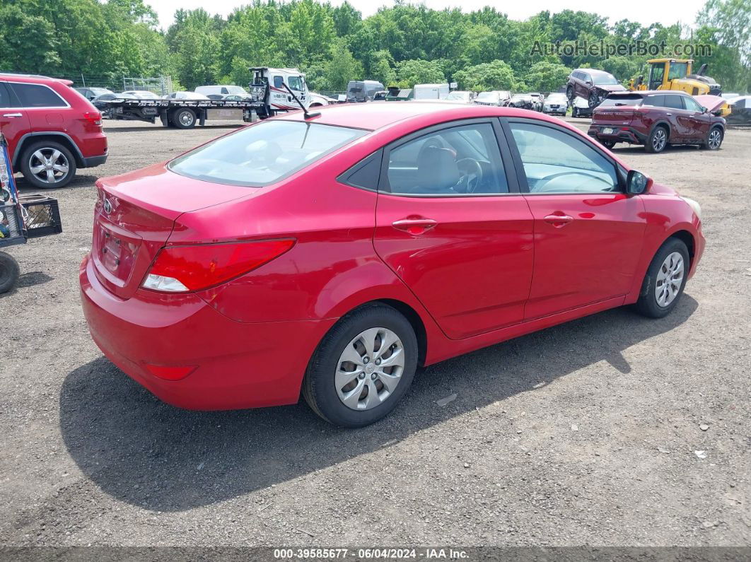 2016 Hyundai Accent Se Red vin: KMHCT4AEXGU097809