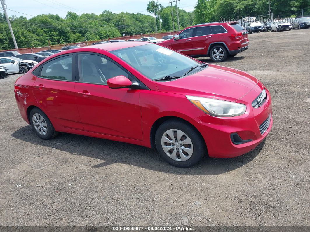 2016 Hyundai Accent Se Red vin: KMHCT4AEXGU097809