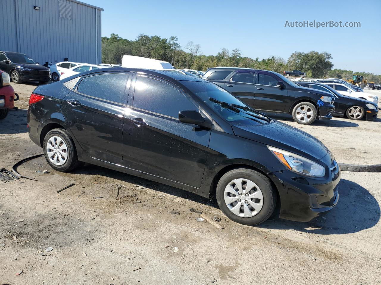 2016 Hyundai Accent Se Black vin: KMHCT4AEXGU132154