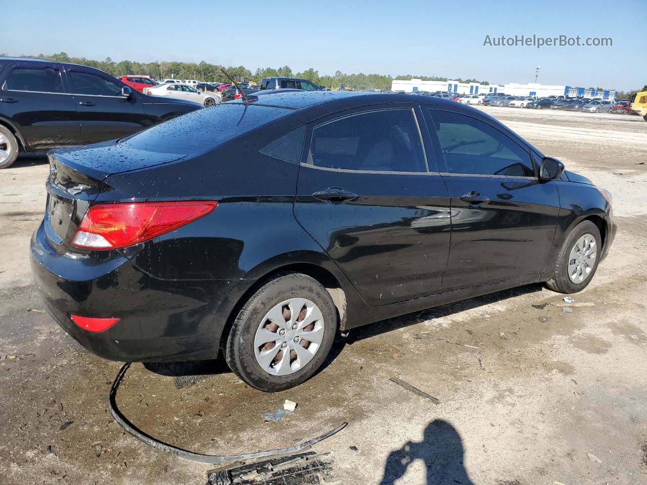 2016 Hyundai Accent Se Black vin: KMHCT4AEXGU132154