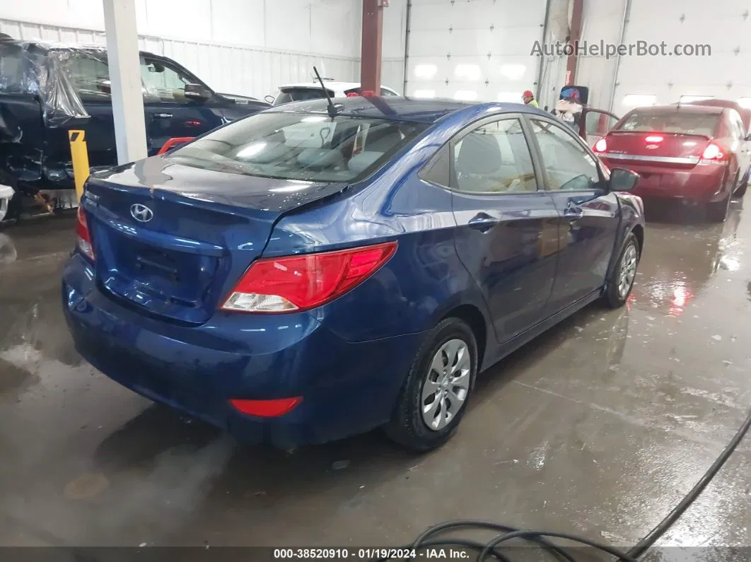 2016 Hyundai Accent Se Blue vin: KMHCT4AEXGU142893