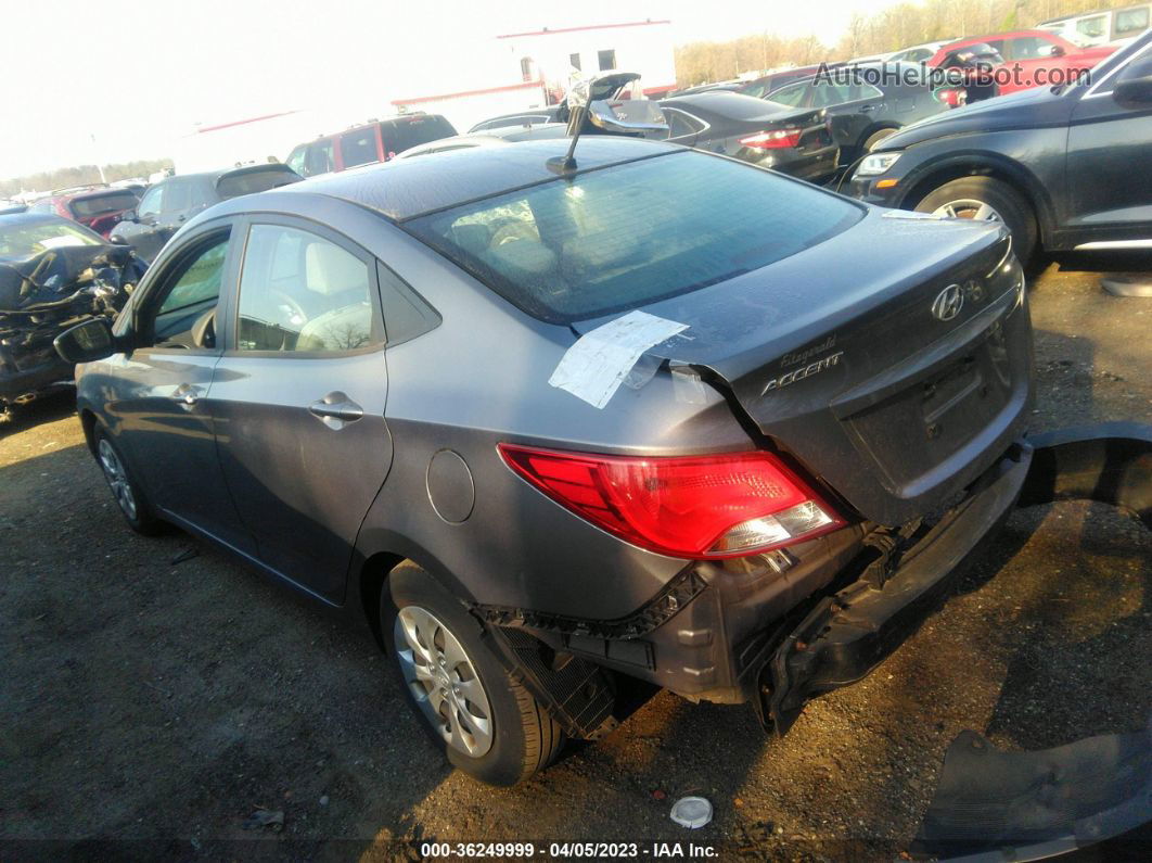 2016 Hyundai Accent Se Gray vin: KMHCT4AEXGU157281