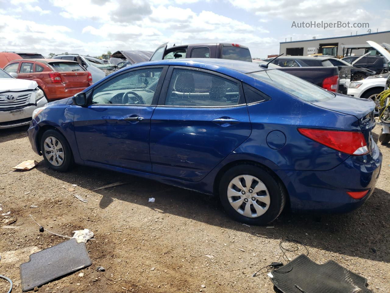 2016 Hyundai Accent Se Blue vin: KMHCT4AEXGU159581