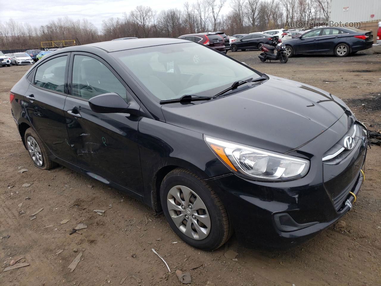 2016 Hyundai Accent Se Black vin: KMHCT4AEXGU163727