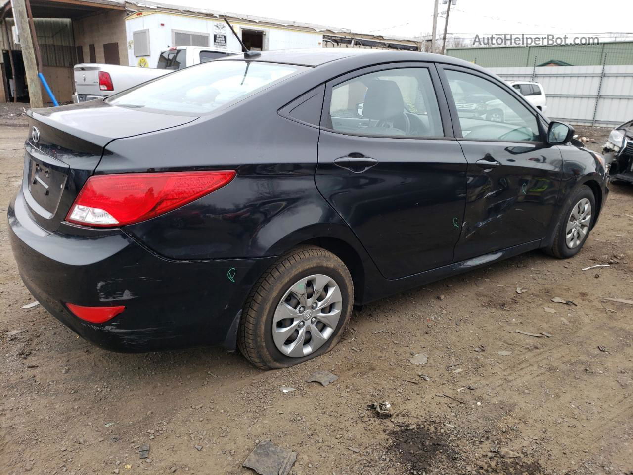 2016 Hyundai Accent Se Black vin: KMHCT4AEXGU163727