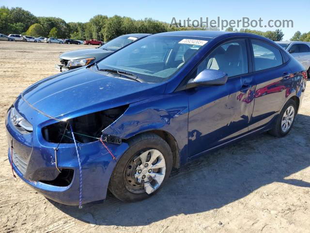 2016 Hyundai Accent Se Синий vin: KMHCT4AEXGU963427