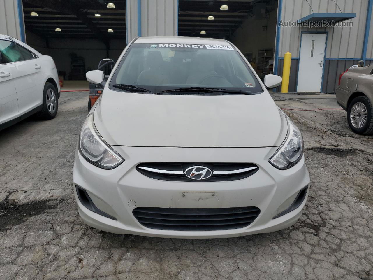 2016 Hyundai Accent Se White vin: KMHCT4AEXGU986514