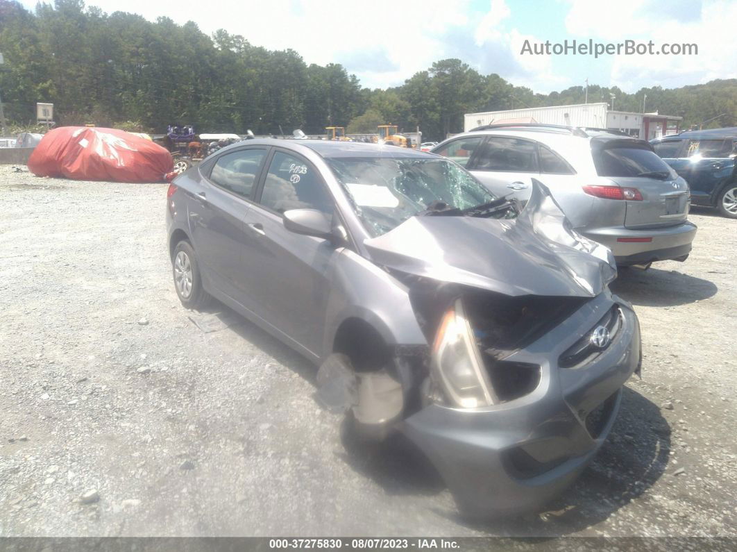 2016 Hyundai Accent Se Gray vin: KMHCT4AEXGU990868