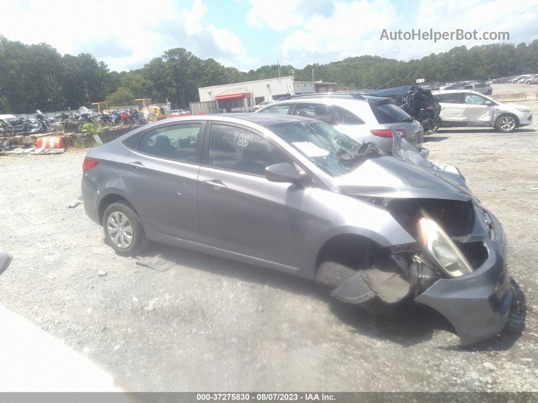 2016 Hyundai Accent Se Gray vin: KMHCT4AEXGU990868