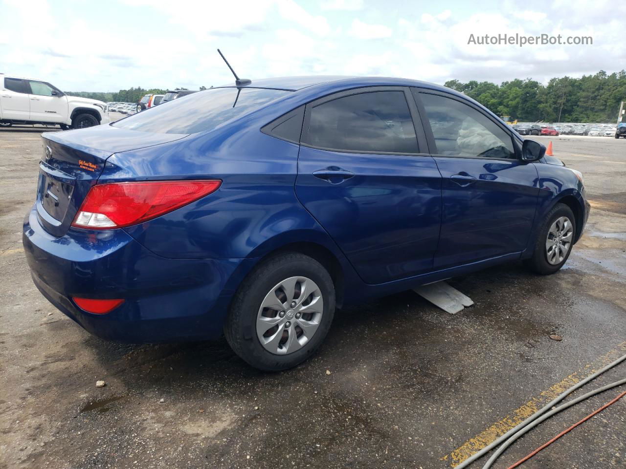 2017 Hyundai Accent Se Синий vin: KMHCT4AEXHU214130