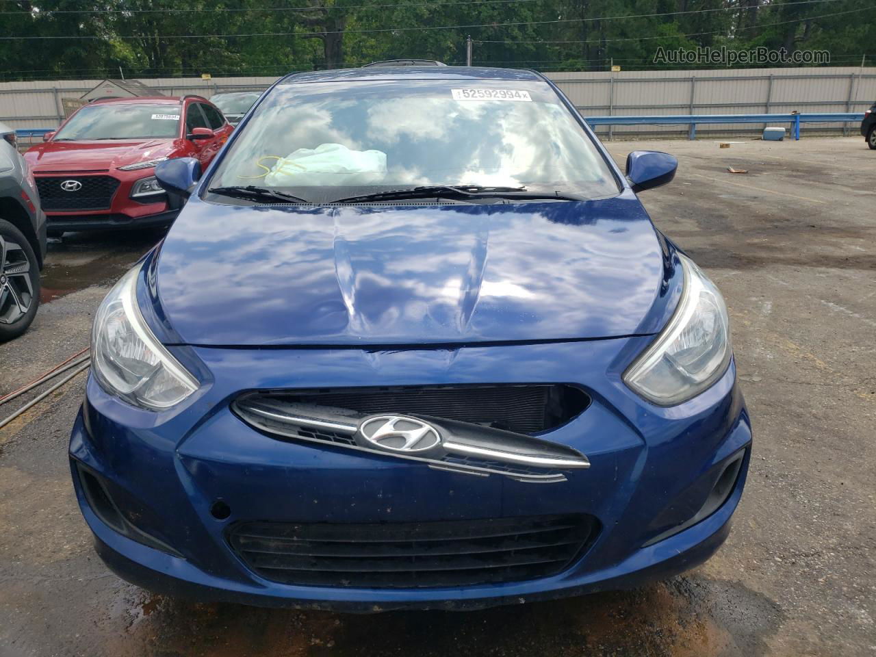 2017 Hyundai Accent Se Синий vin: KMHCT4AEXHU214130