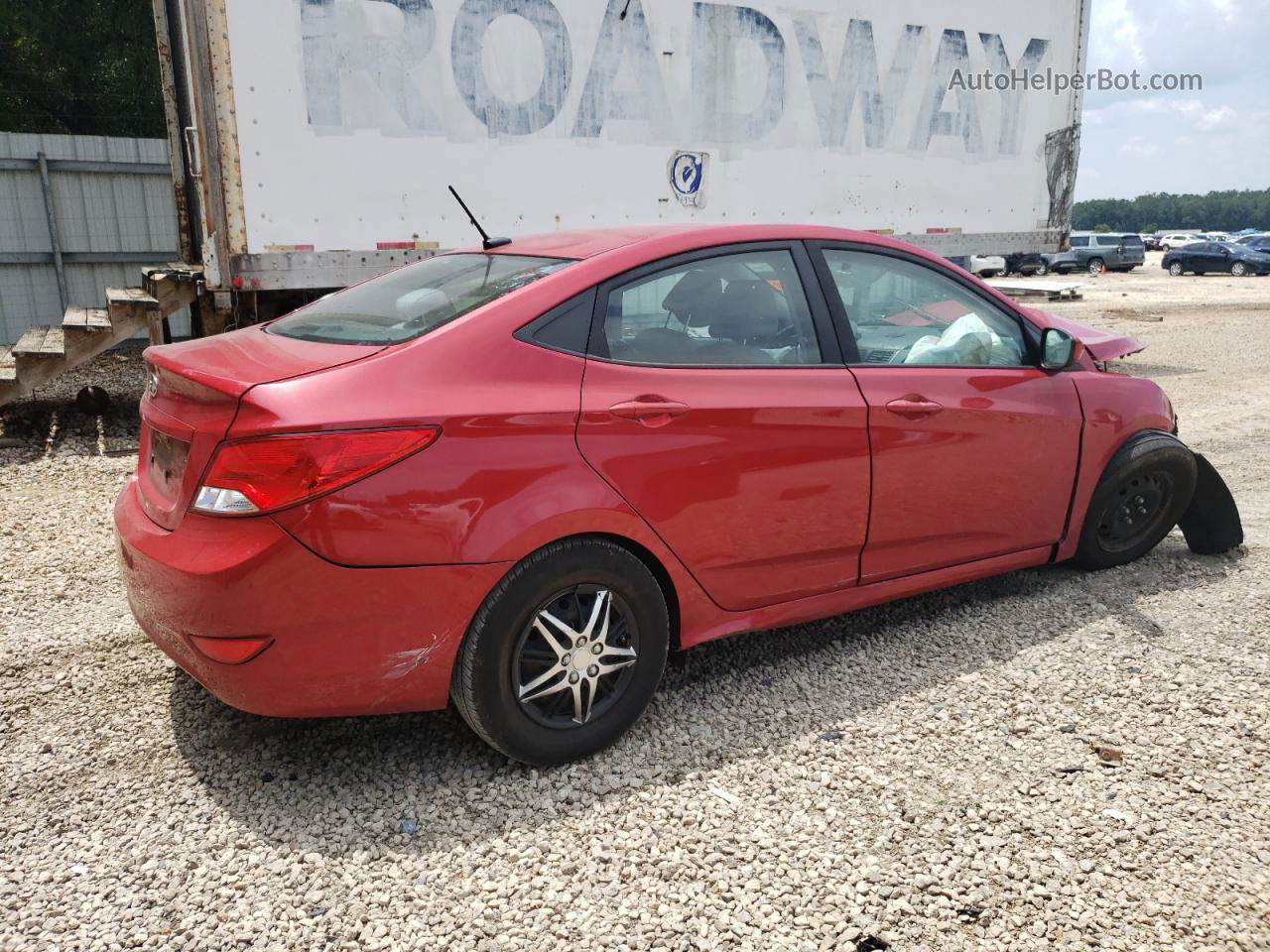 2017 Hyundai Accent Se Red vin: KMHCT4AEXHU230652