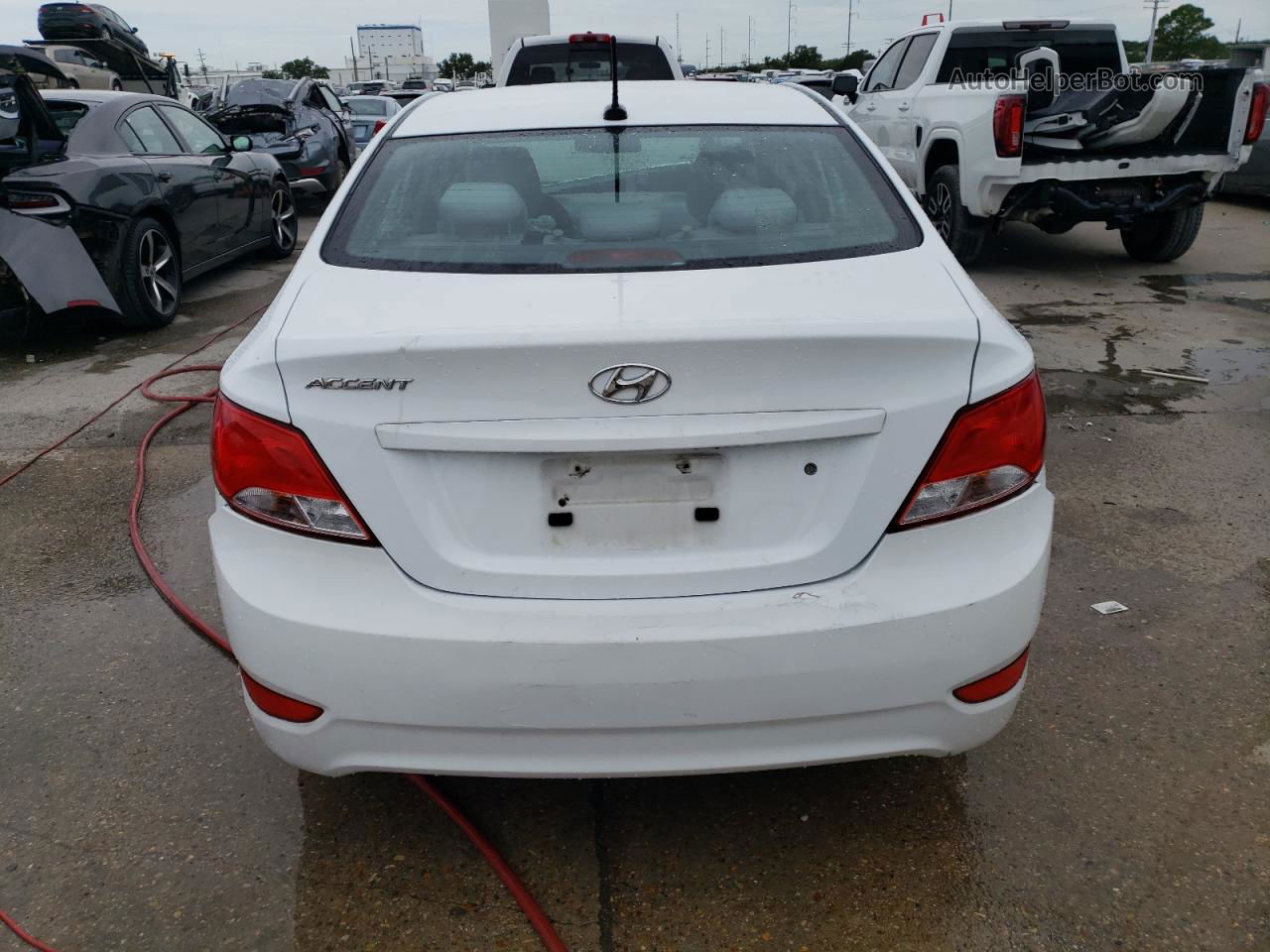 2017 Hyundai Accent Se White vin: KMHCT4AEXHU316575