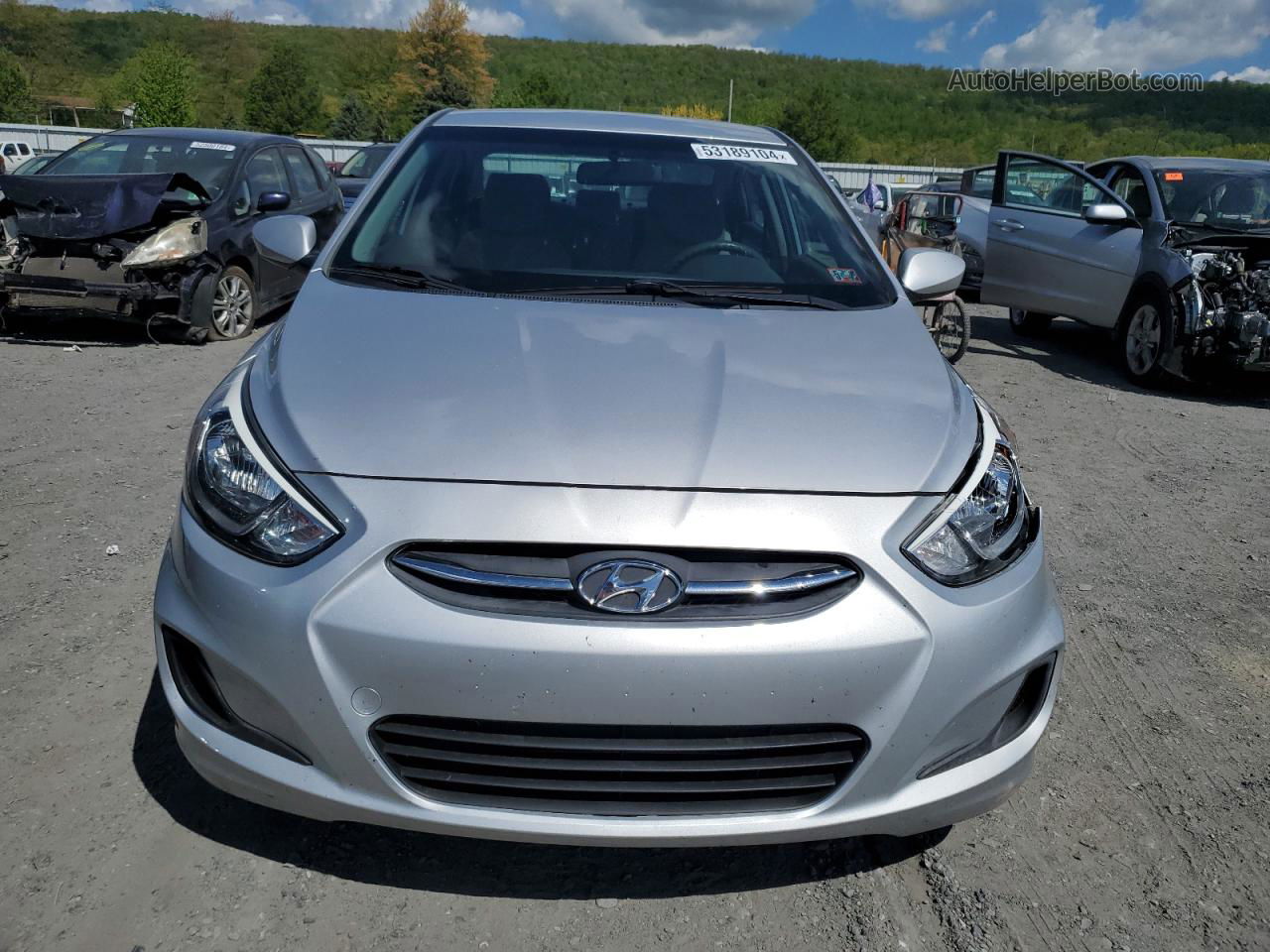 2017 Hyundai Accent Se Silver vin: KMHCT4AEXHU316656