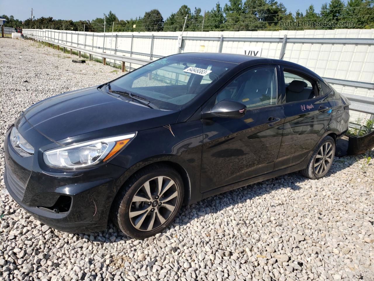 2017 Hyundai Accent Se Black vin: KMHCT4AEXHU354565