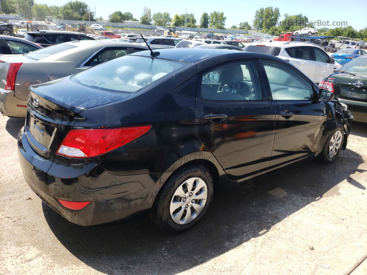 2017 Hyundai Accent Se Black vin: KMHCT4AEXHU358907