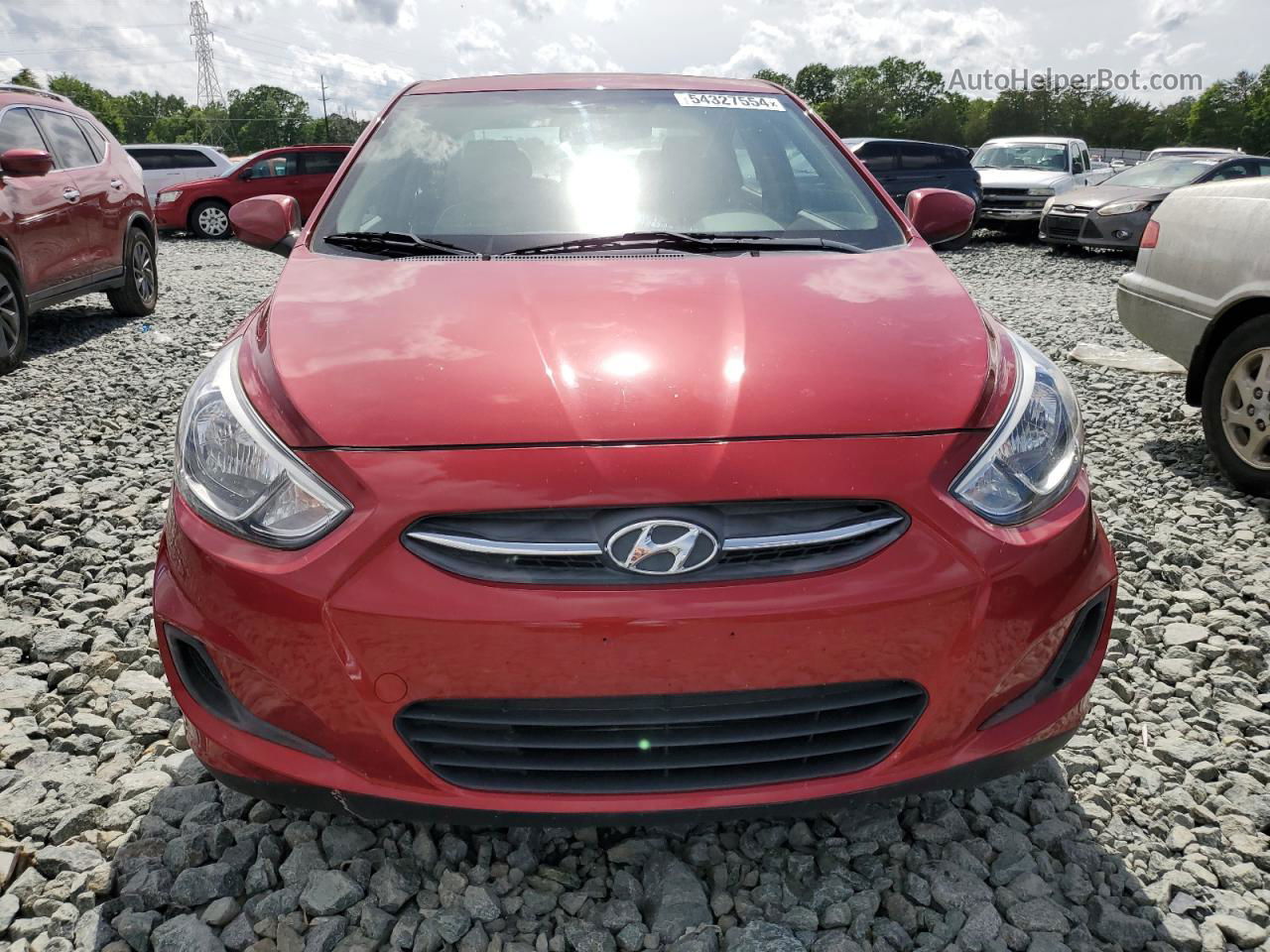 2017 Hyundai Accent Se Red vin: KMHCT4AEXHU372242