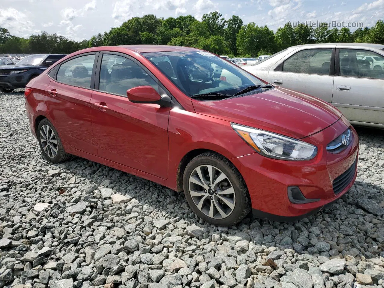 2017 Hyundai Accent Se Red vin: KMHCT4AEXHU372242