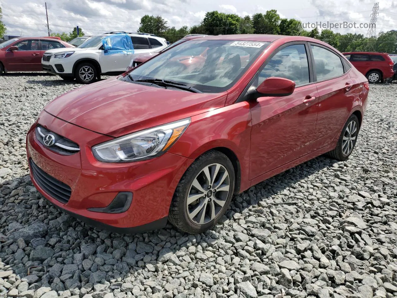 2017 Hyundai Accent Se Red vin: KMHCT4AEXHU372242