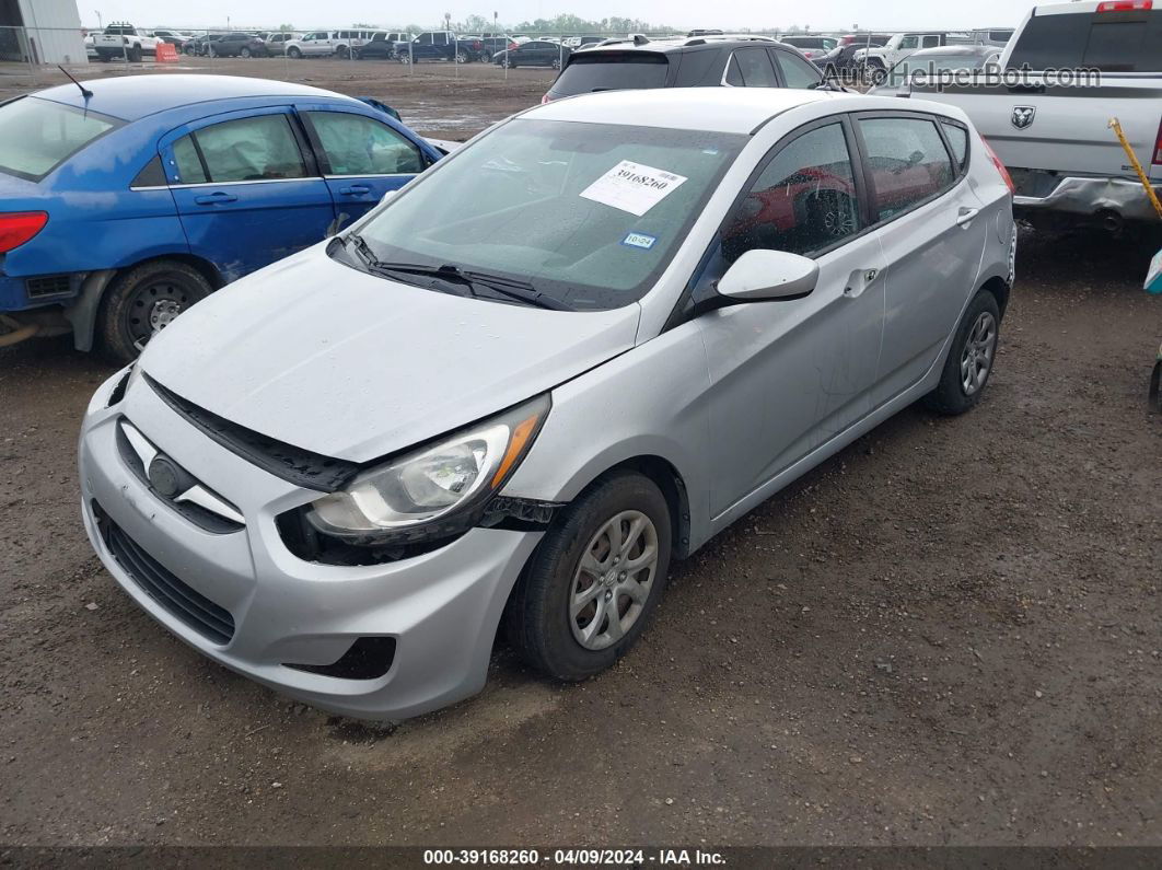 2013 Hyundai Accent Gs Silver vin: KMHCT5AE0DU087310