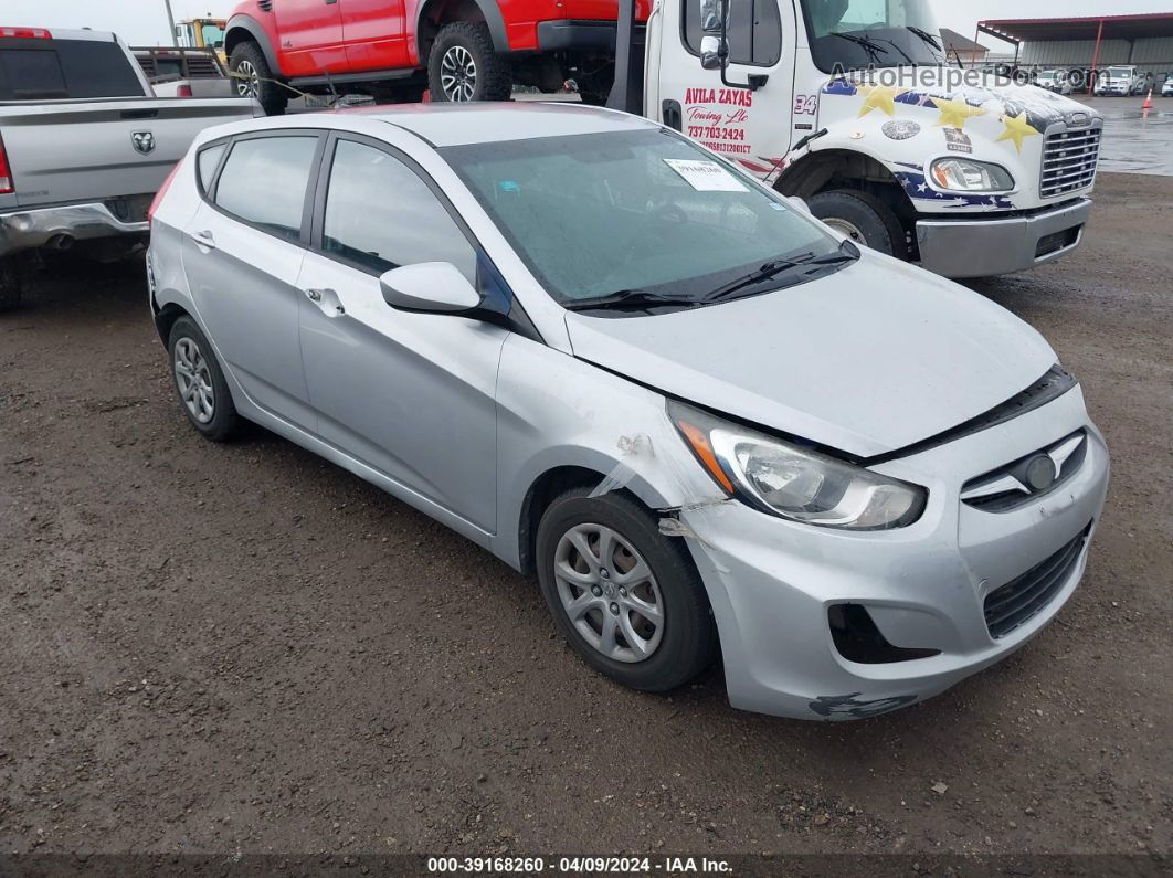 2013 Hyundai Accent Gs Silver vin: KMHCT5AE0DU087310