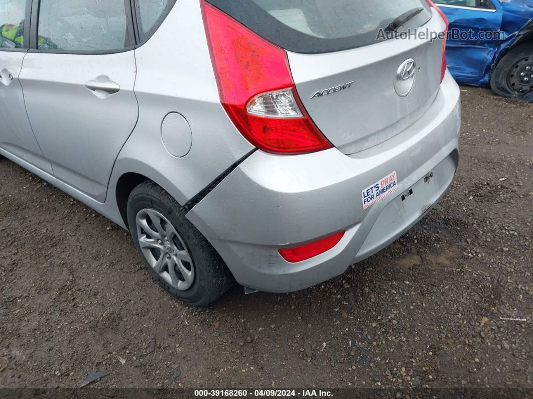 2013 Hyundai Accent Gs Silver vin: KMHCT5AE0DU087310