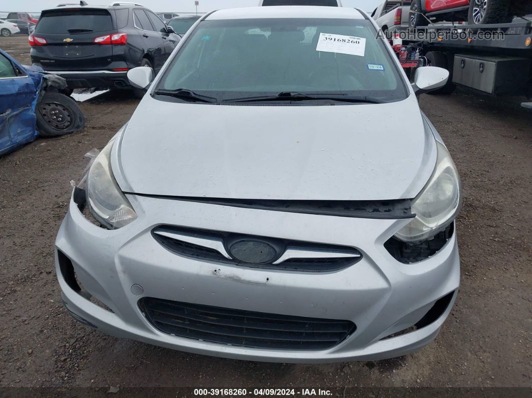 2013 Hyundai Accent Gs Silver vin: KMHCT5AE0DU087310