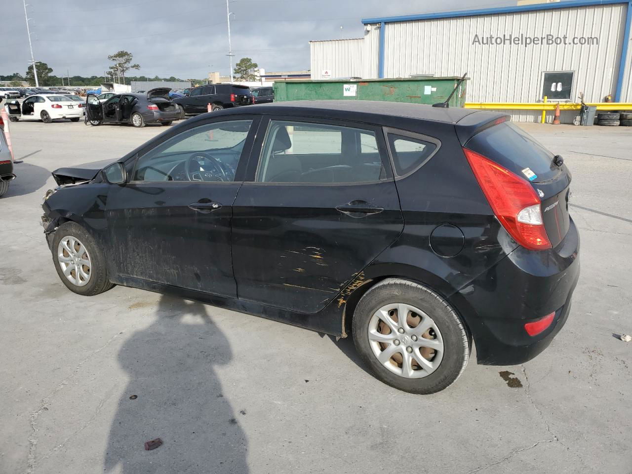 2013 Hyundai Accent Gls Black vin: KMHCT5AE0DU138532