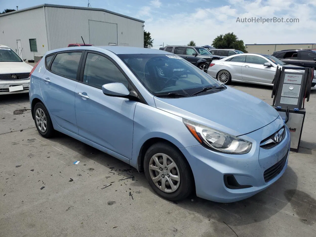 2014 Hyundai Accent Gls Blue vin: KMHCT5AE0EU159138