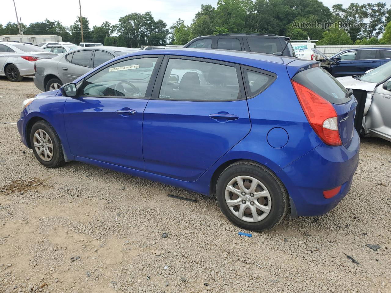 2014 Hyundai Accent Gls Blue vin: KMHCT5AE0EU177039