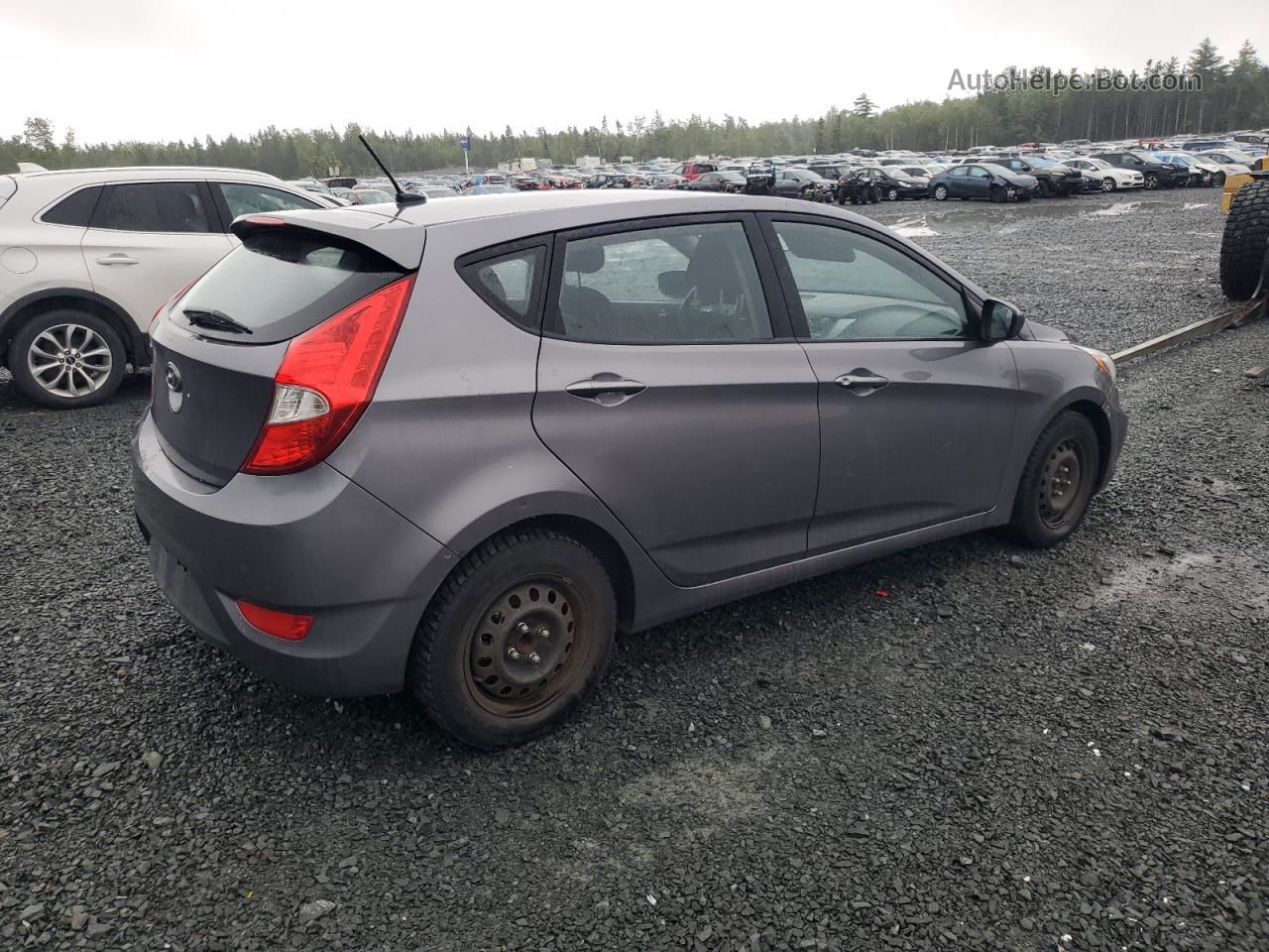 2015 Hyundai Accent Gs Gray vin: KMHCT5AE0FU198975