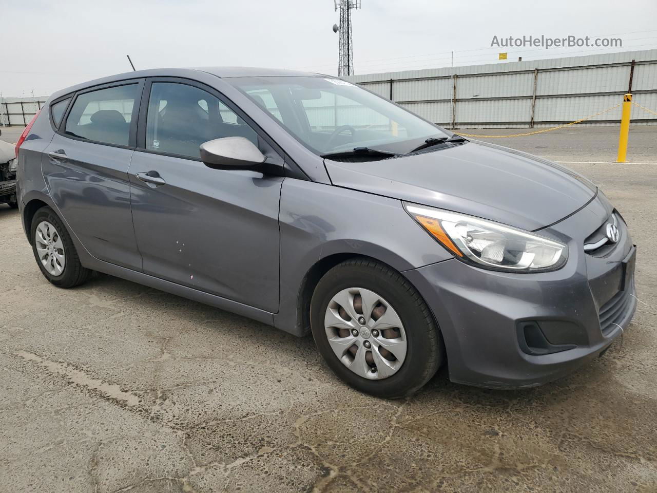 2015 Hyundai Accent Gs Gray vin: KMHCT5AE0FU206816