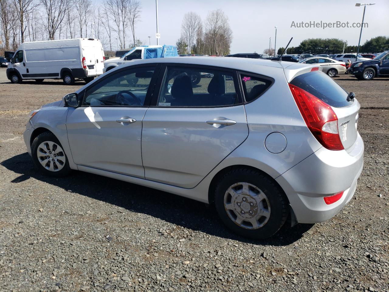 2015 Hyundai Accent Gs Silver vin: KMHCT5AE0FU212101