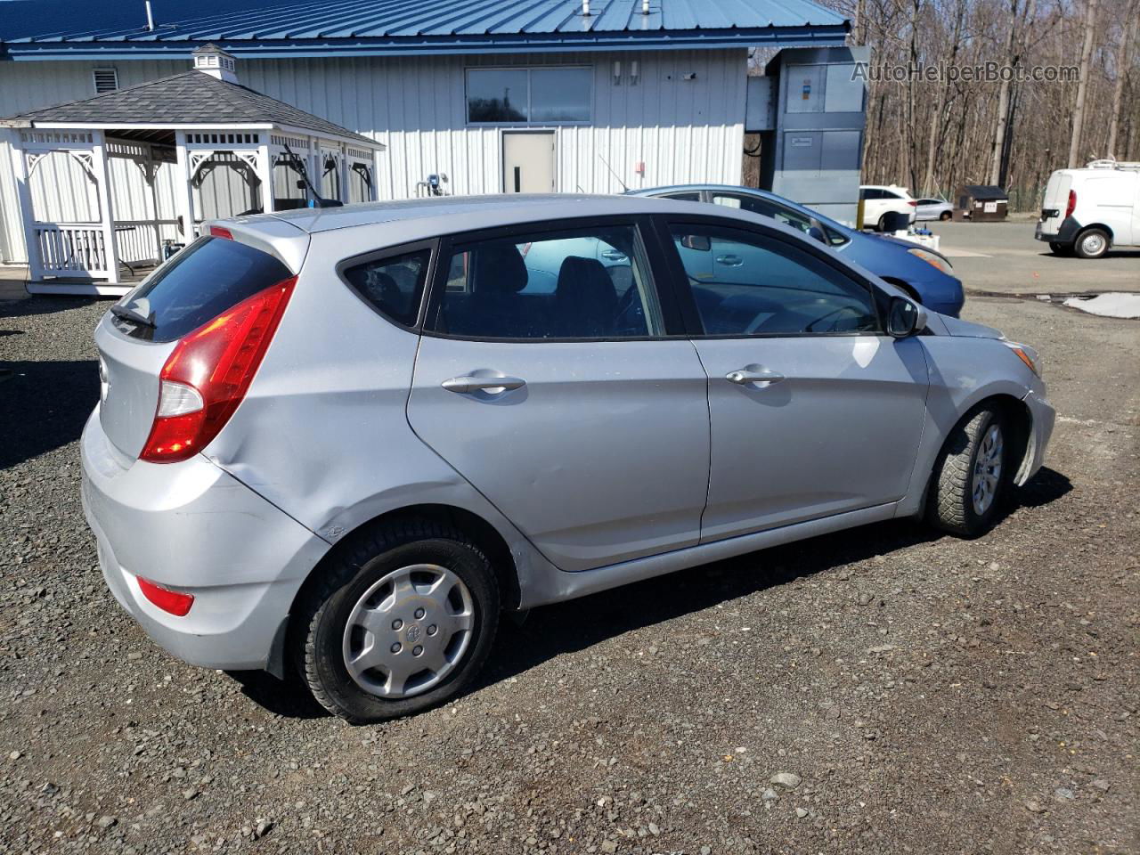 2015 Hyundai Accent Gs Silver vin: KMHCT5AE0FU212101